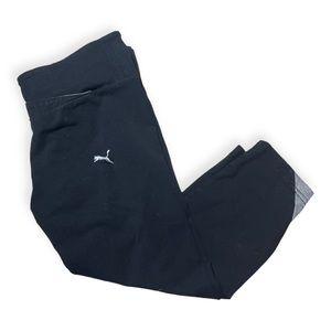 Puma Cropped Capri Black and Grey Leggings